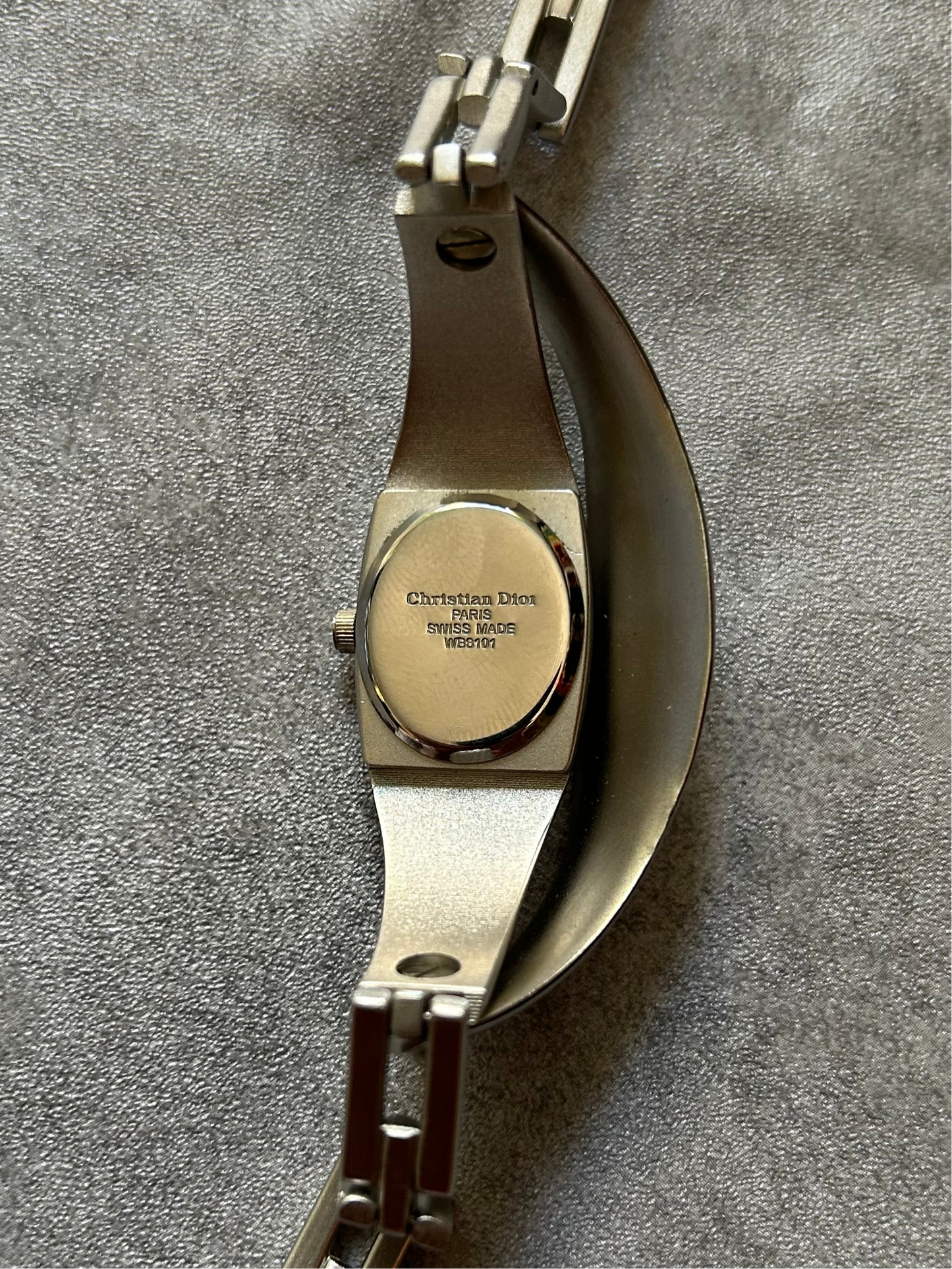 Vintage Christian Dior quartz bangle watch