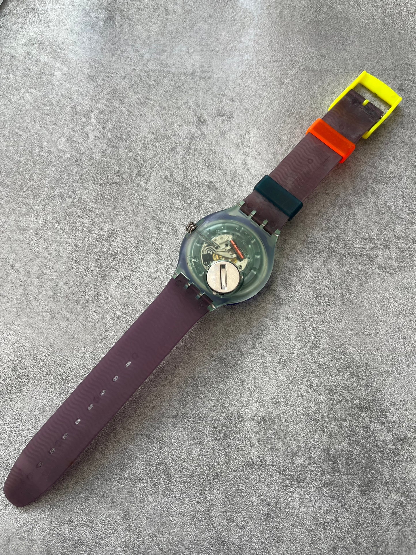 Early 90's Swatch Scuba 200 watch 'Spray up'
