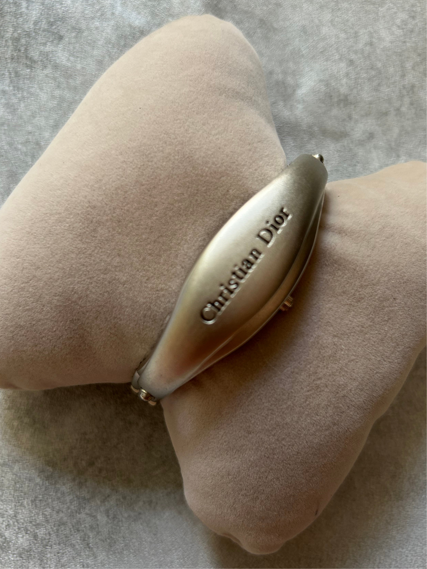 Vintage Christian Dior quartz bangle watch