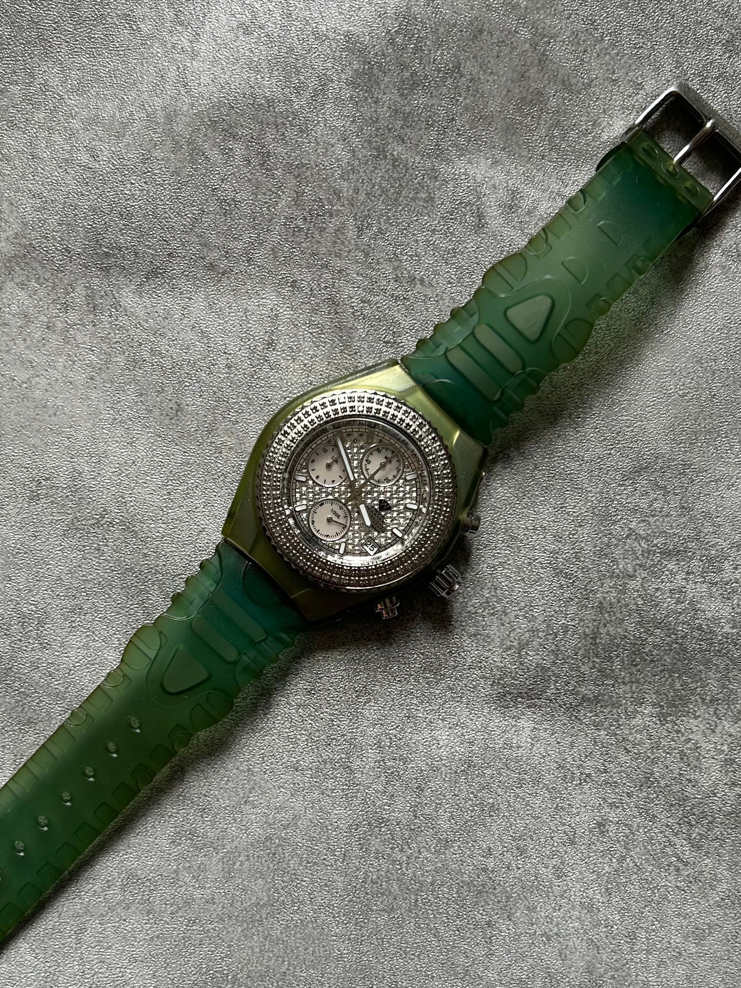 Aqua Master 1ct of Diamonds Quartz Chronograph Watch