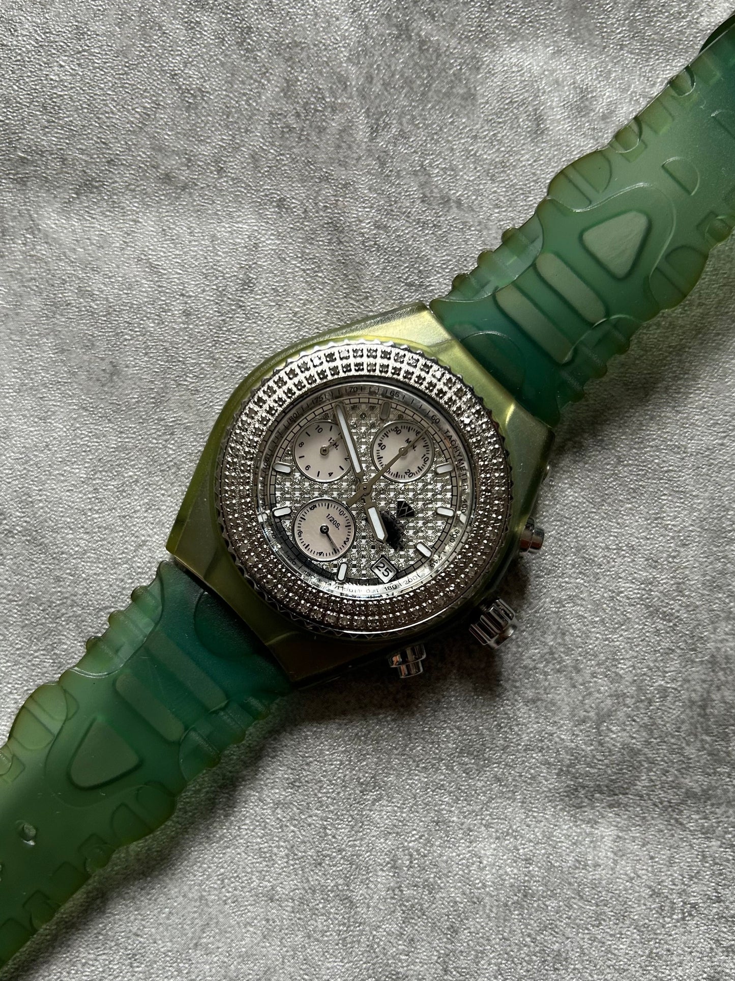 Aqua Master 1ct of Diamonds Quartz Chronograph Watch