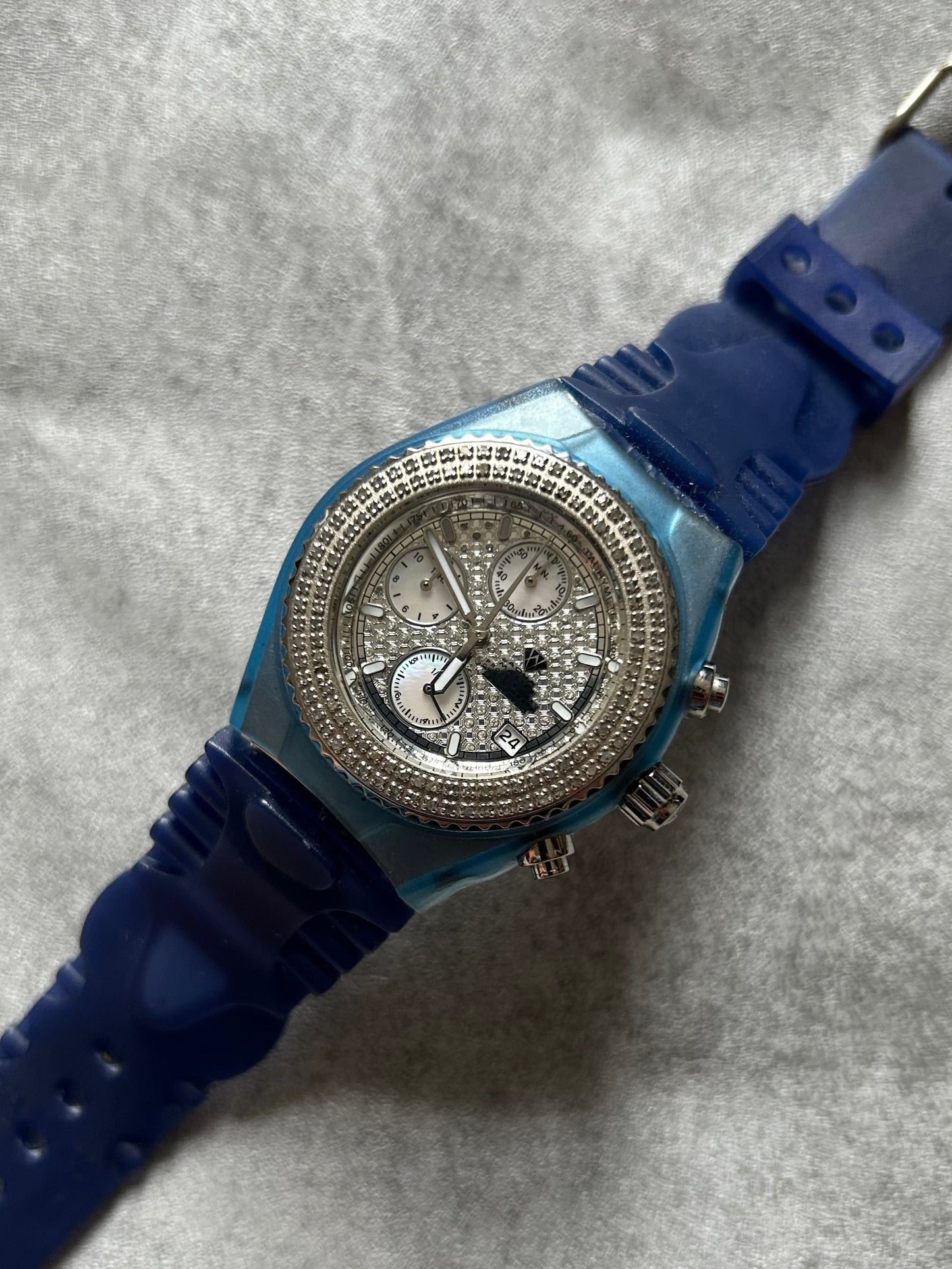 Aqua Master 1ct of Diamonds  Chronograph Watch