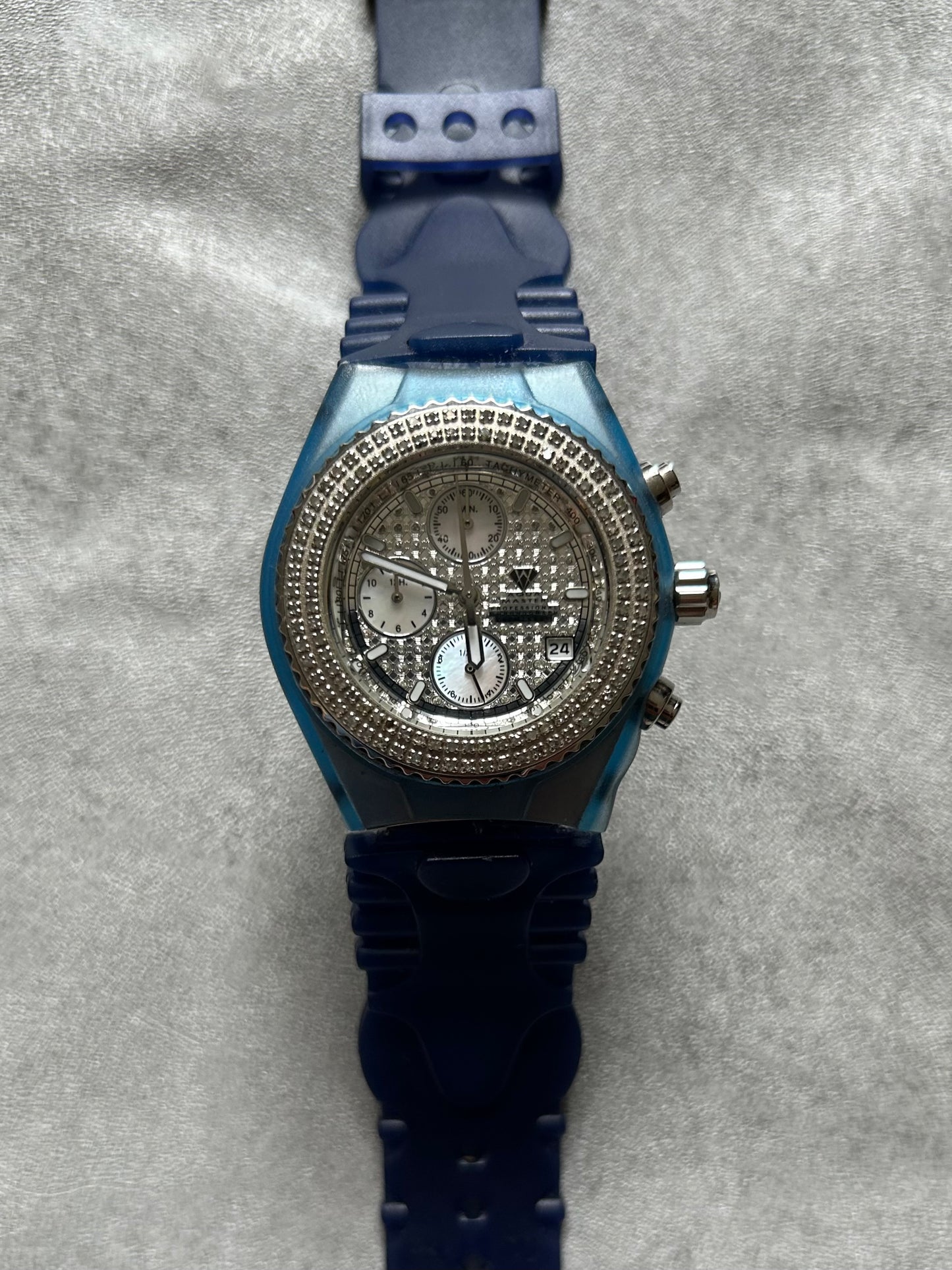 Aqua Master 1ct of Diamonds  Chronograph Watch